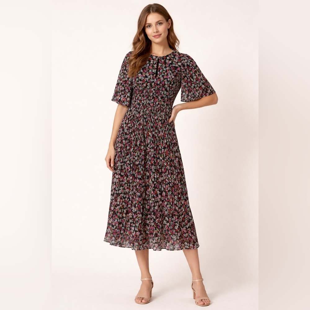 H&M Floral Black Dress